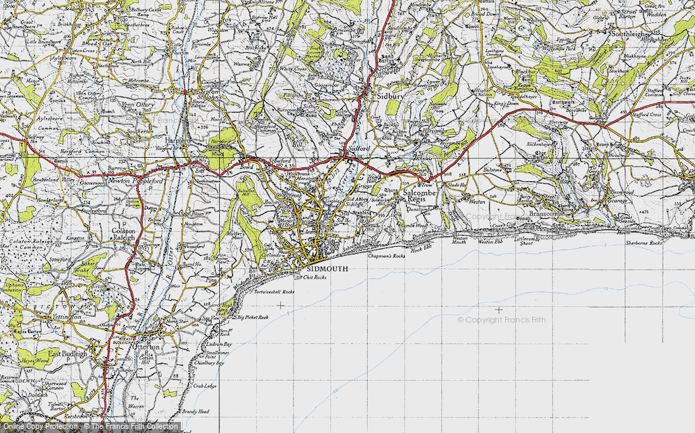 Old Map of Sid, 1946 in 1946