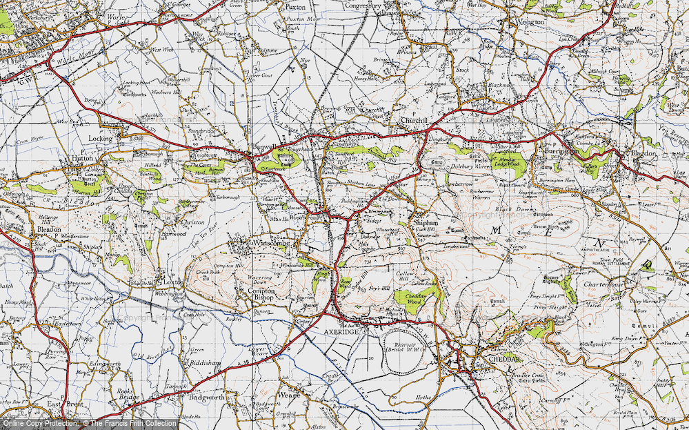 Old Map of Sidcot, 1946 in 1946