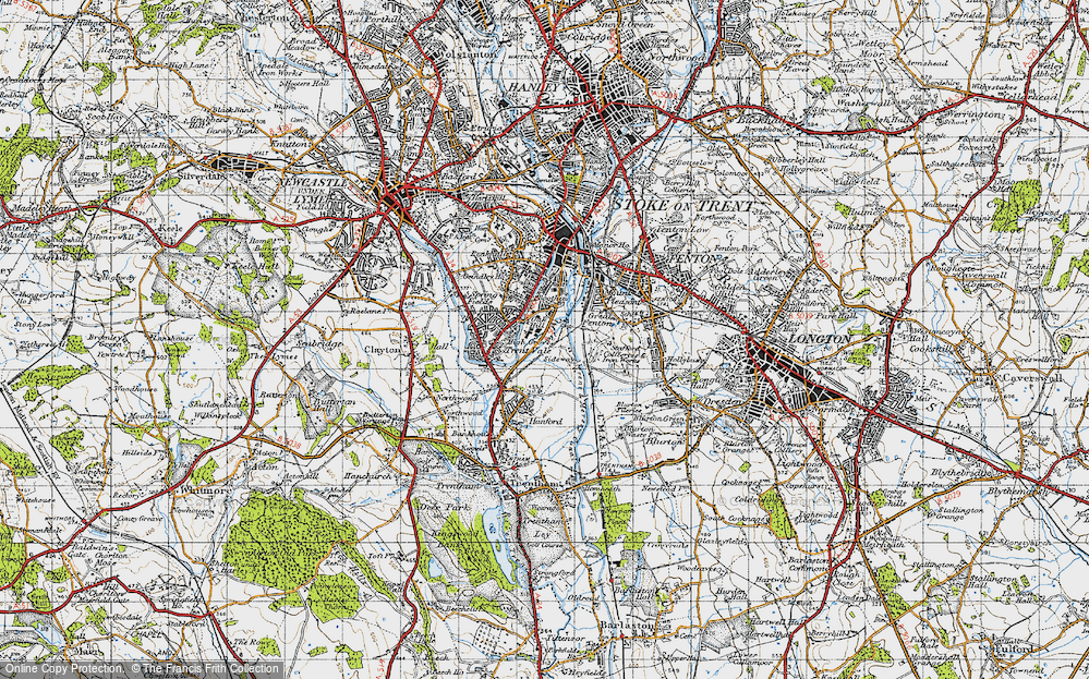 Old Map of Sideway, 1946 in 1946