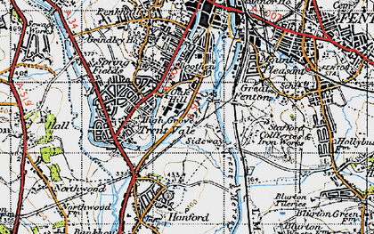 Old map of Sideway in 1946