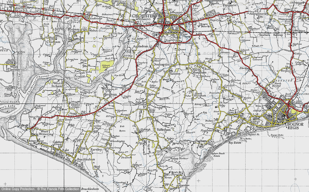 Old Map of Sidlesham Common, 1945 in 1945