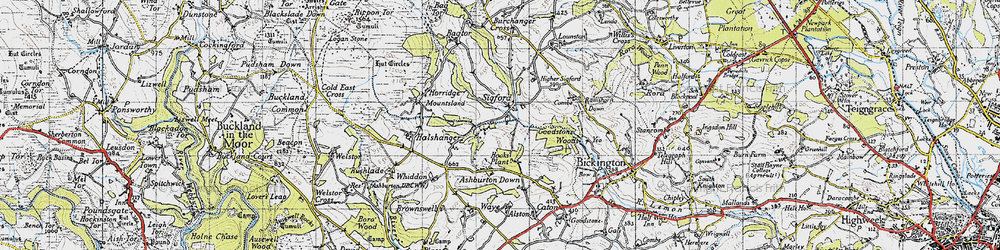 Old map of Sigford in 1946