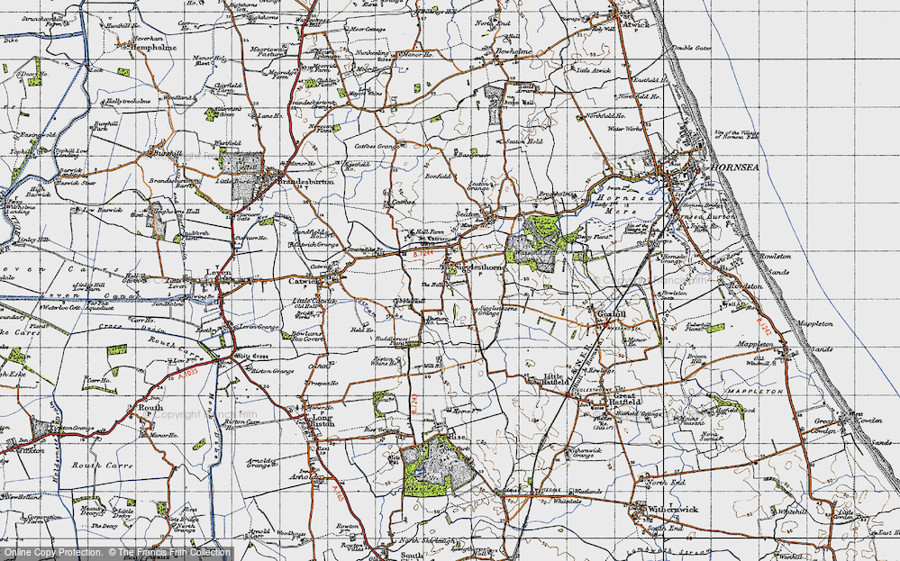 Old Map of Sigglesthorne, 1947 in 1947