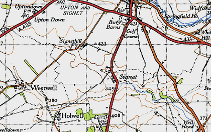 Old map of Signet in 1946