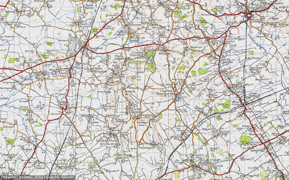 Old Map of Sigwells, 1945 in 1945