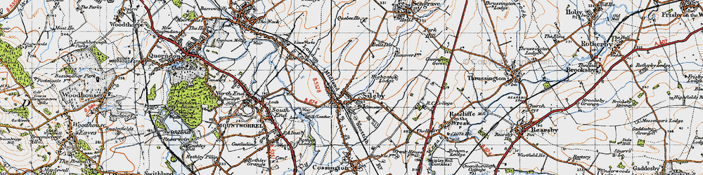 Old map of Leicestshire Round, The in 1946