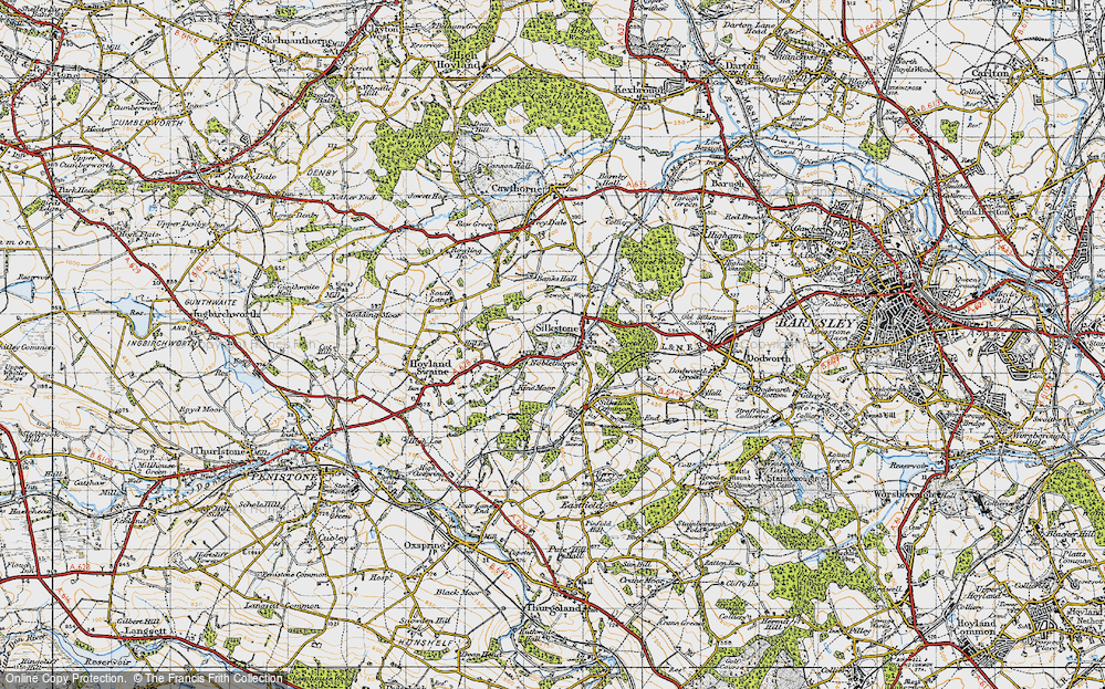 Old Map of Silkstone, 1947 in 1947