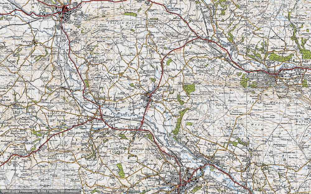 Old Map of Silsden, 1947 in 1947