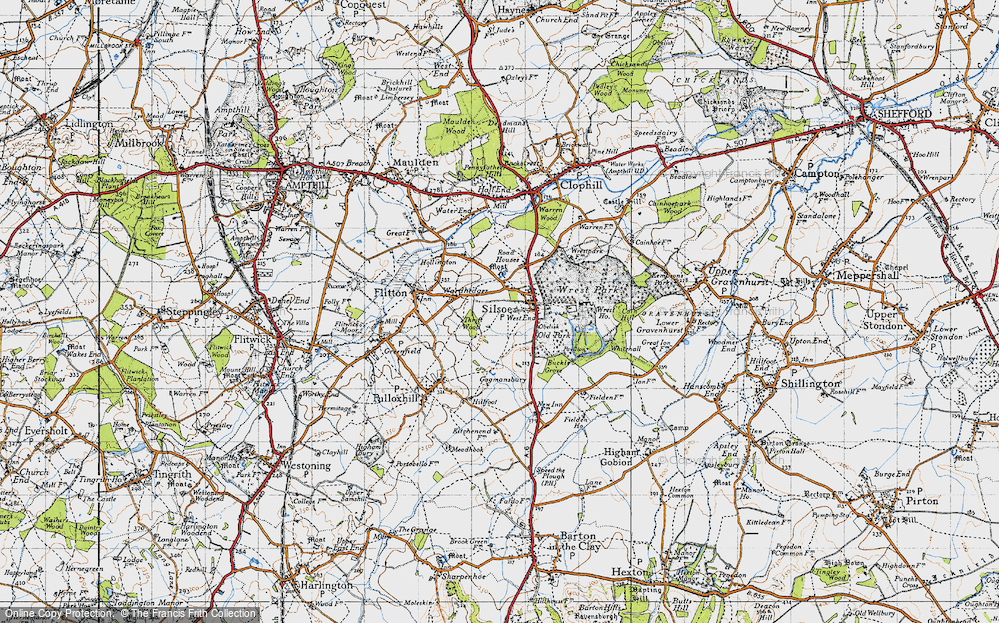 Old Map of Silsoe, 1946 in 1946