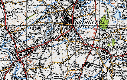 Old map of Silver End in 1946
