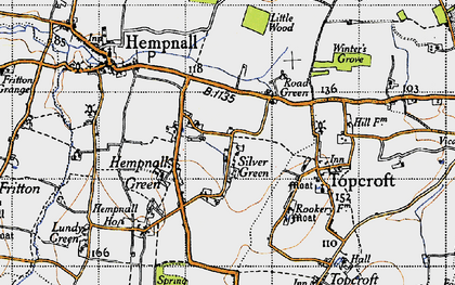 Old map of Silver Green in 1946