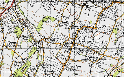 Old map of Silver Street in 1946