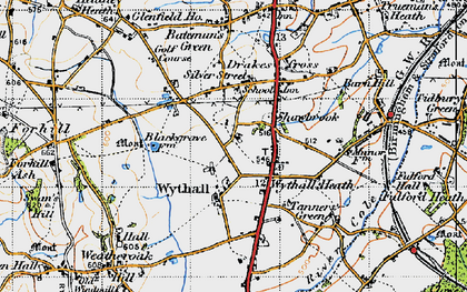 Old map of Silver Street in 1947