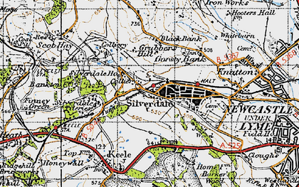 Old map of Silverdale in 1946