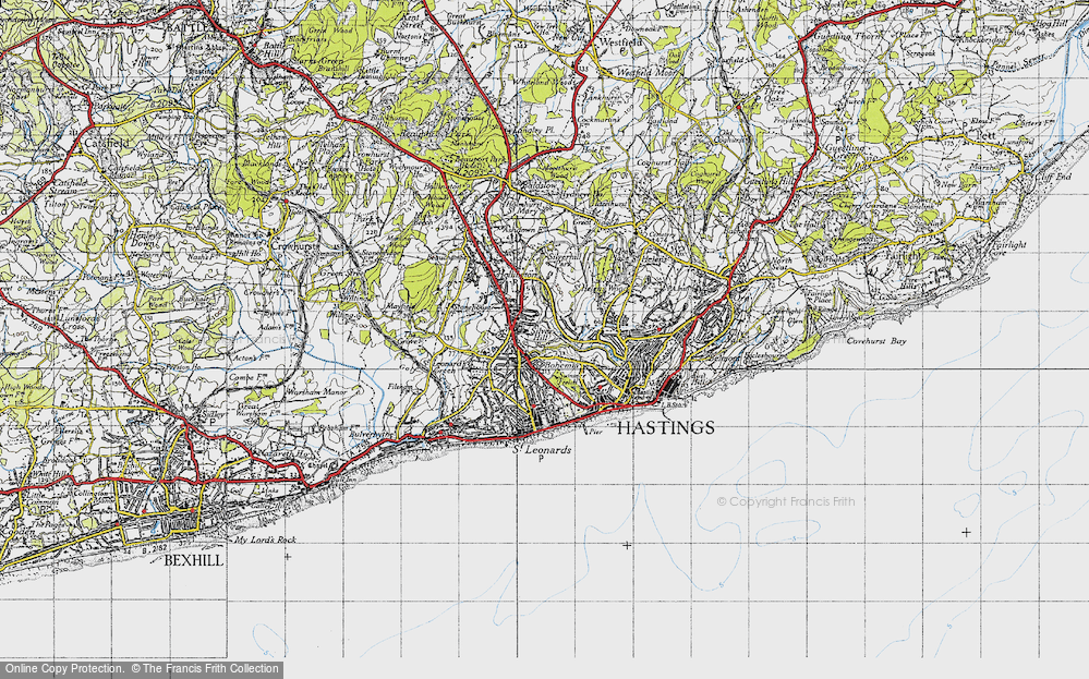 Old Map of Silverhill, 1940 in 1940