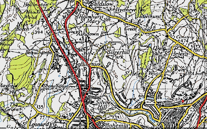 Old map of Silverhill Park in 1940