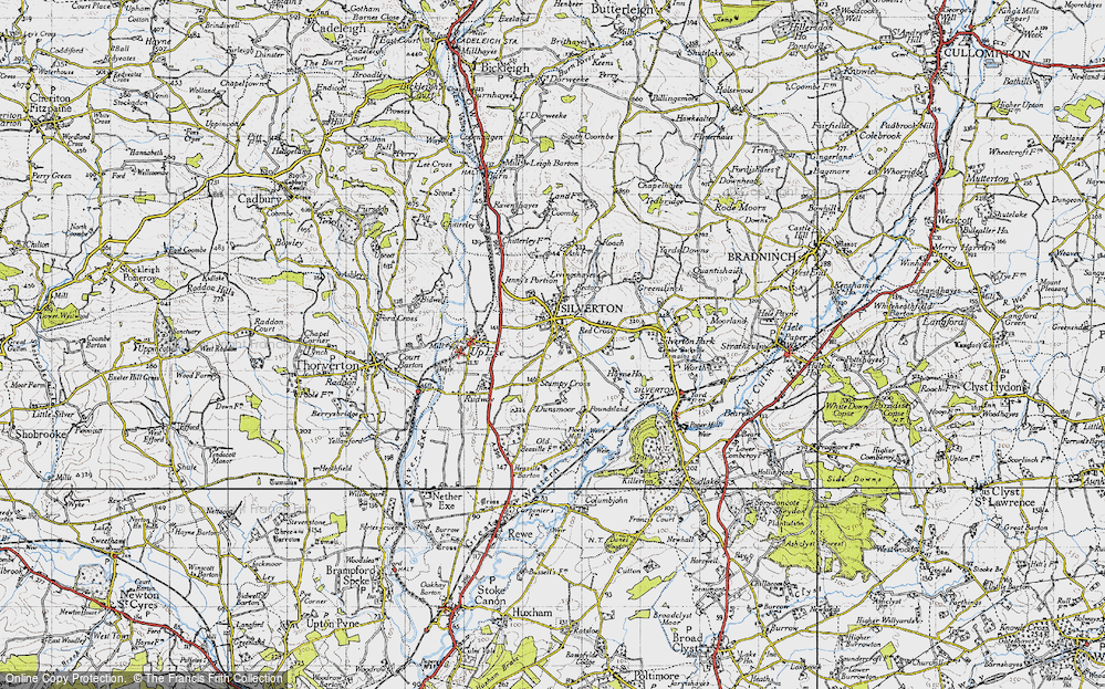 Old Map of Silverton, 1946 in 1946