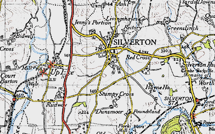 Old map of Silverton in 1946