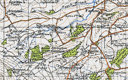 Old map of Batch Brook in 1947