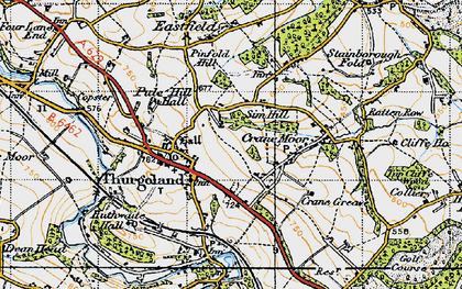 Old map of Sim Hill in 1947