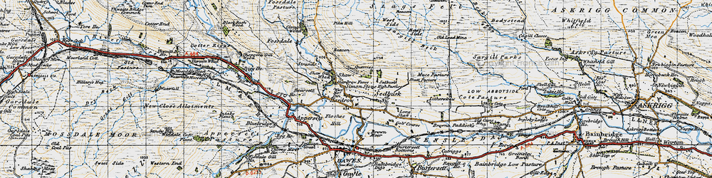 Old map of Simonstone in 1947