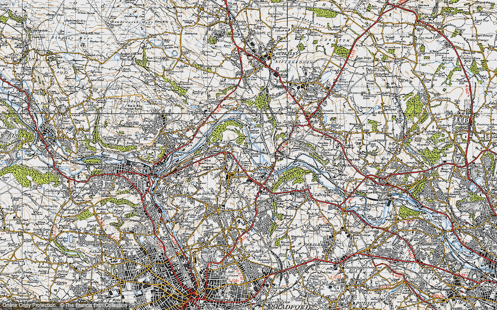 Old Map of Simpson Green, 1947 in 1947