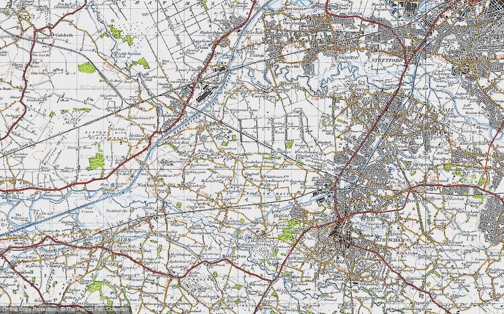 Old Map of Sinderland Green, 1947 in 1947