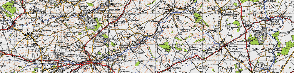 Old map of Single Hill in 1946