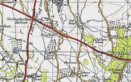 Old map of Singlewell in 1946