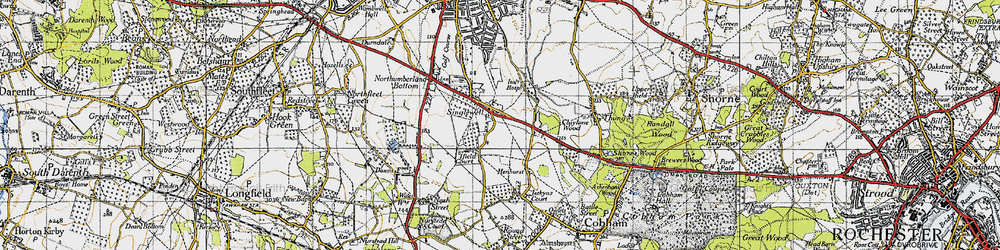 Old map of Singlewell in 1946