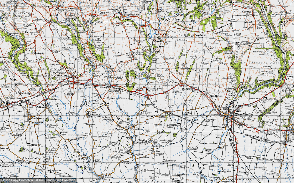 Old Map of Sinnington, 1947 in 1947