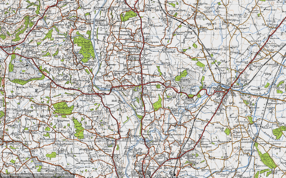 Old Map of Sinton, 1947 in 1947