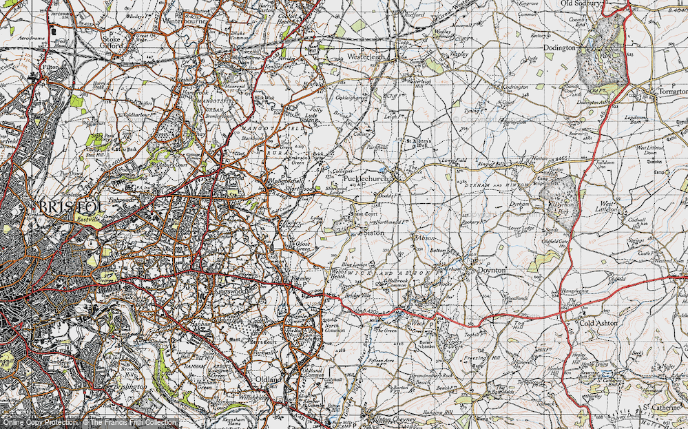 Old Map of Siston, 1946 in 1946