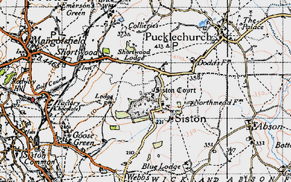 Old map of Siston in 1946