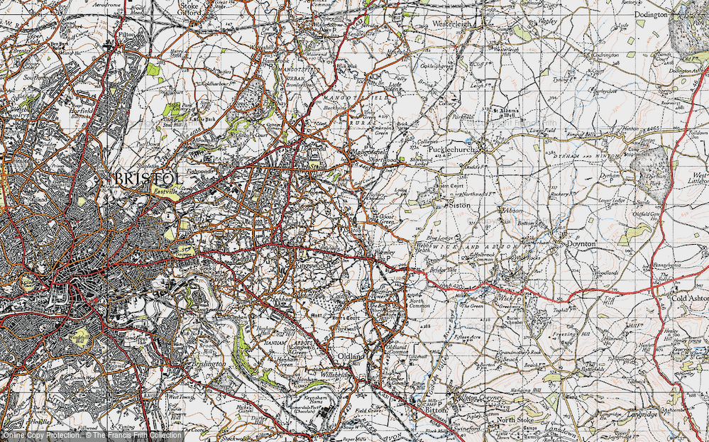Old Map of Siston Common, 1946 in 1946