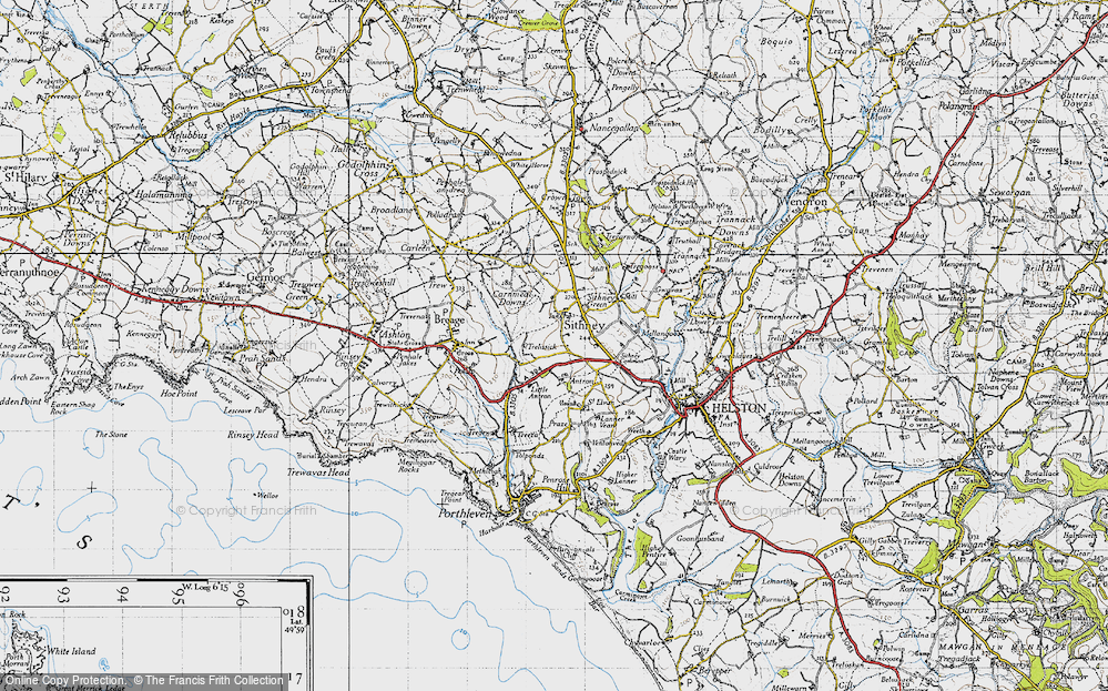 Old Map of Sithney, 1946 in 1946