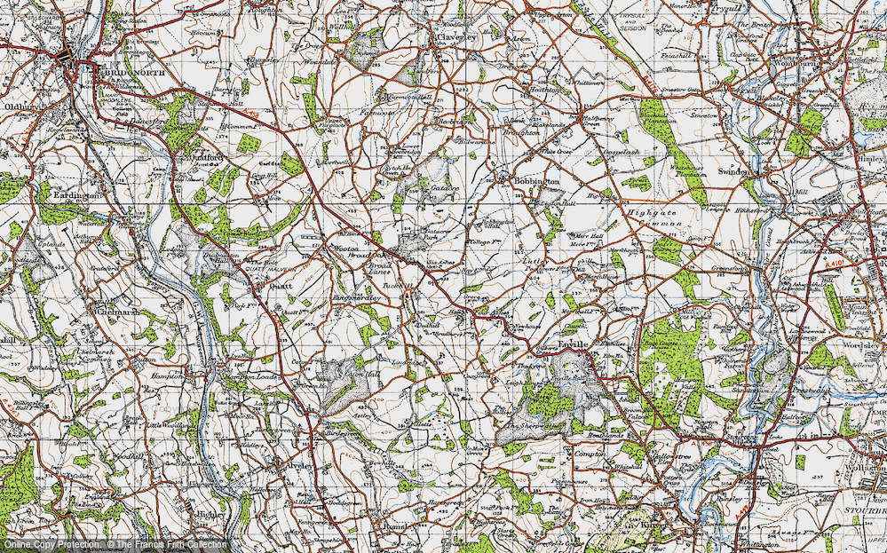 Old Map of Six Ashes, 1946 in 1946