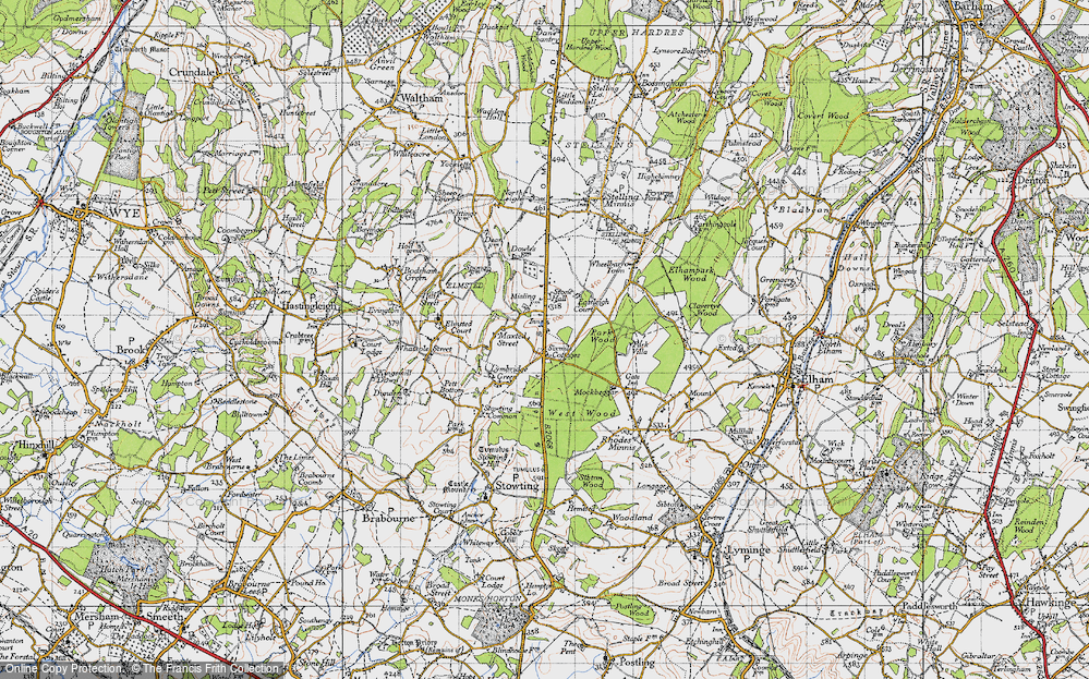Old Map of Sixmile, 1947 in 1947