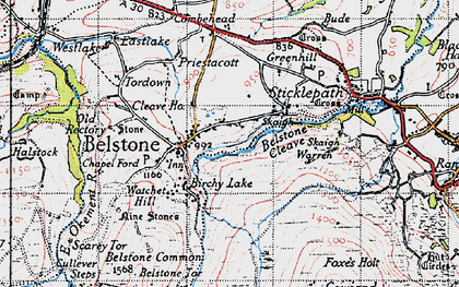 Old map of Skaigh in 1946