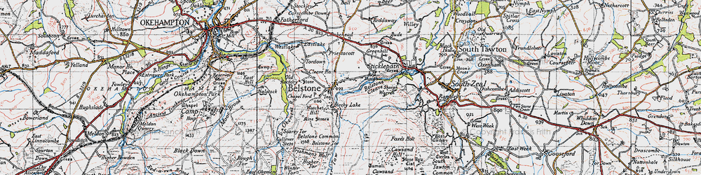 Old map of Skaigh in 1946