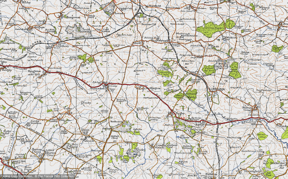 Old Map of Skeffington, 1946 in 1946