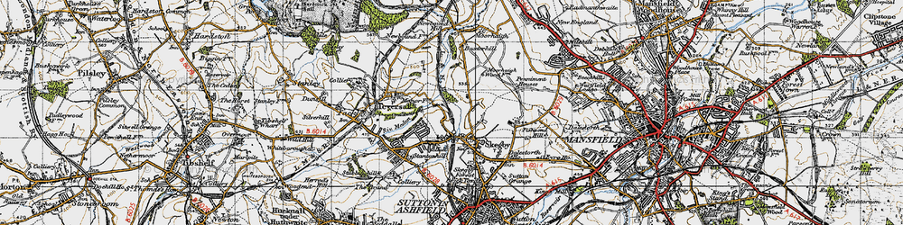 Old map of Baxterhill in 1947