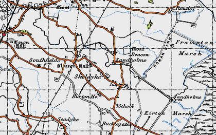 Old map of Skeldyke in 1946