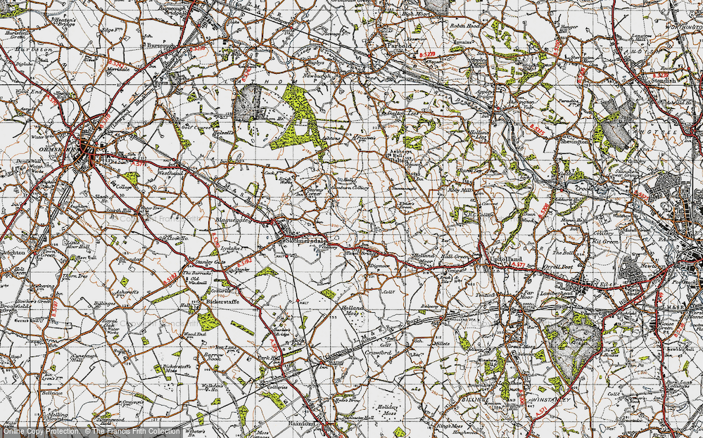 Old Map of Skelmersdale, 1947 in 1947