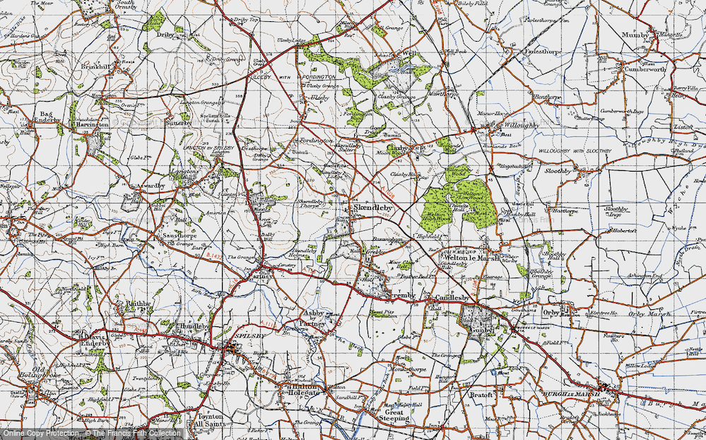 Old Map of Skendleby, 1946 in 1946