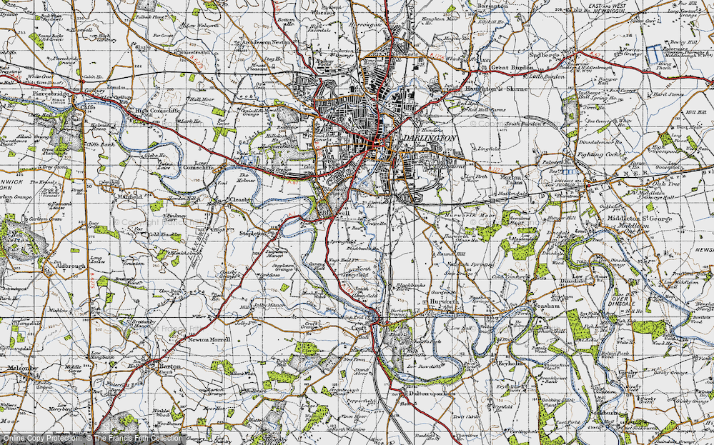 Old Map of Skerne Park, 1947 in 1947