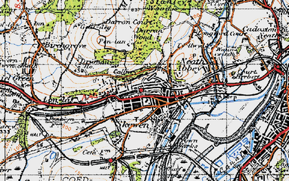 Old map of Skewen in 1947