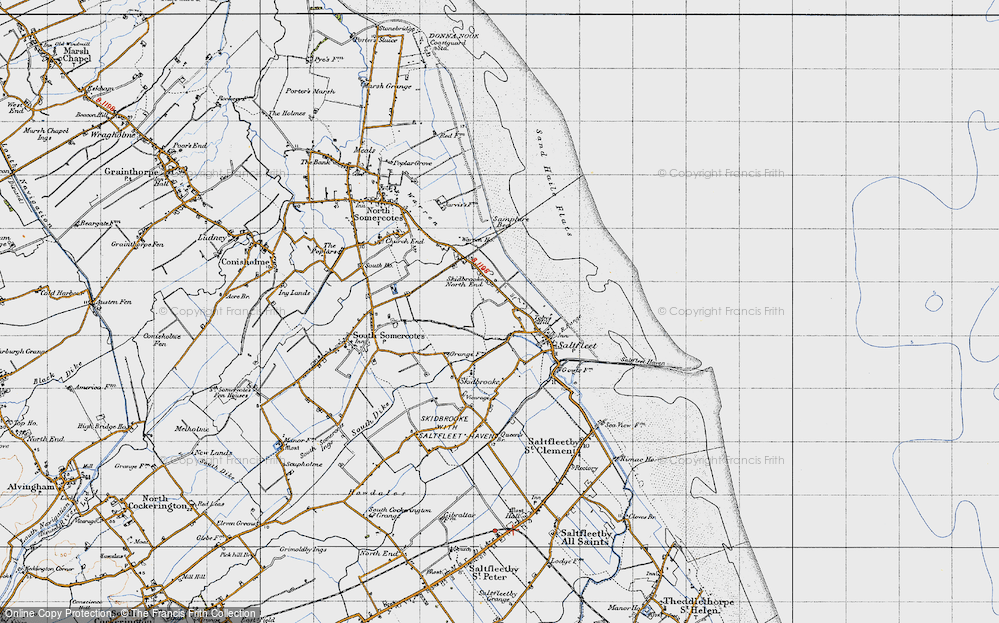 Old Map of Skidbrooke North End, 1946 in 1946