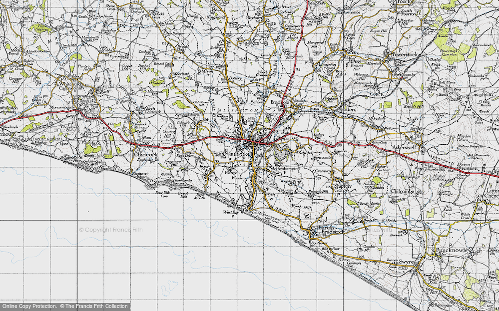 Old Map of Skilling, 1945 in 1945