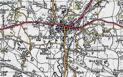 Old map of Skilling in 1945